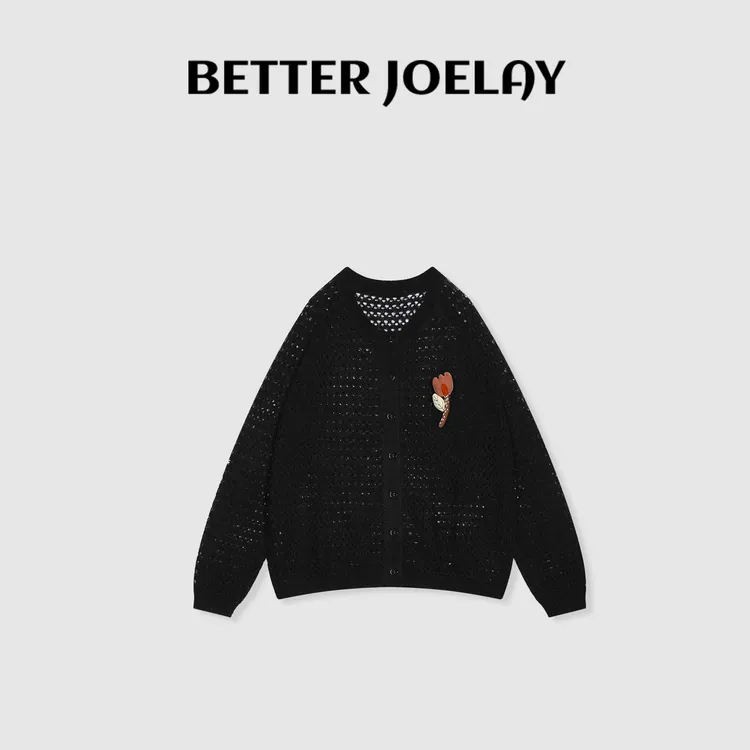 （MY）BETTER JOELAY-【一支玫瑰】潮流时尚百搭简约T长袖潮流LL6025