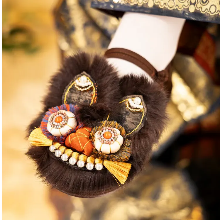 【墨棕棉鞋】国风女款爆款2025新款百搭轻奢鞋子成人老虎头鞋平底鞋