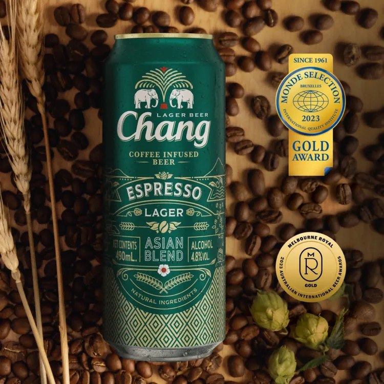 泰国进口(Chang)咖啡啤酒泰式拉格阿拉比卡咖啡豆精选麦芽整箱