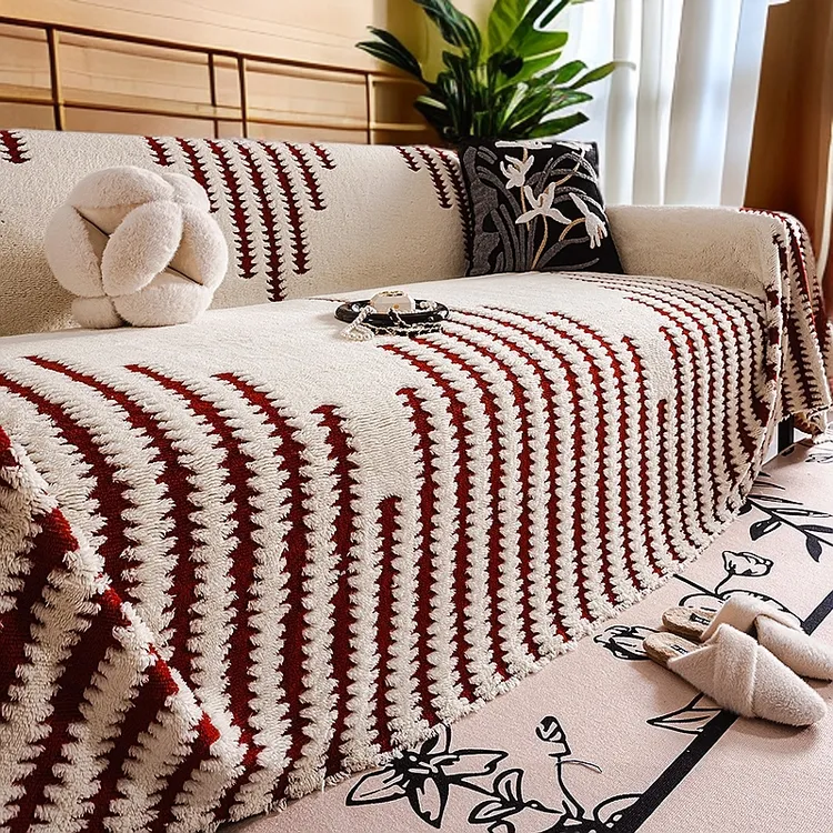 2024新款加厚保暖一整张轻奢高级感沙发巾防滑直排沙发盖巾套罩毯