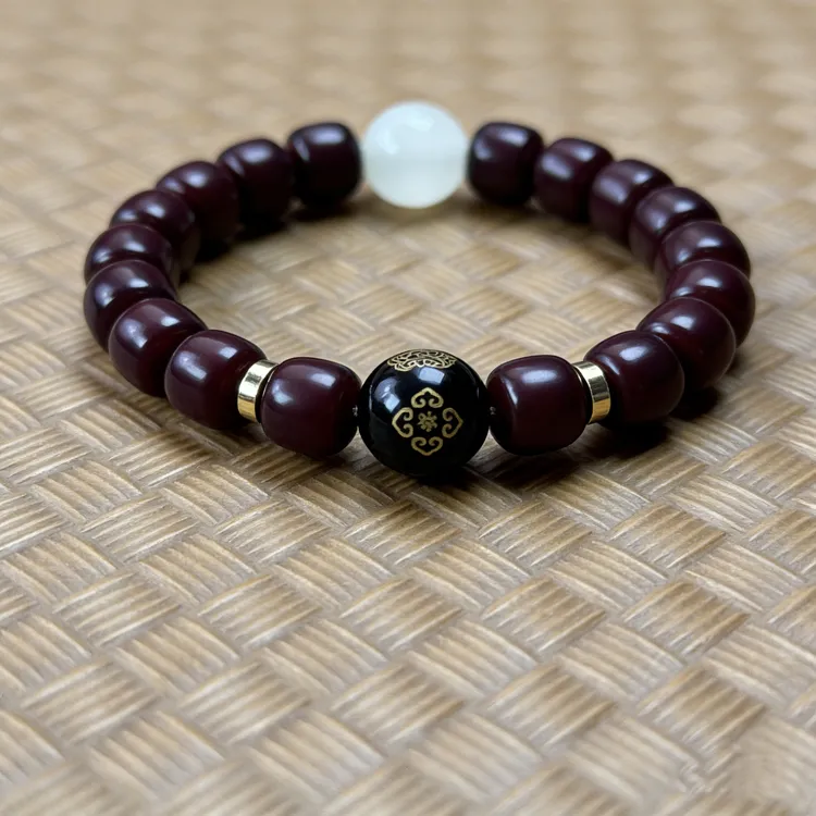  十二生肖溏沁老料菩提苹果珠男女款单圈手链11mm文玩手串不掉色商品图