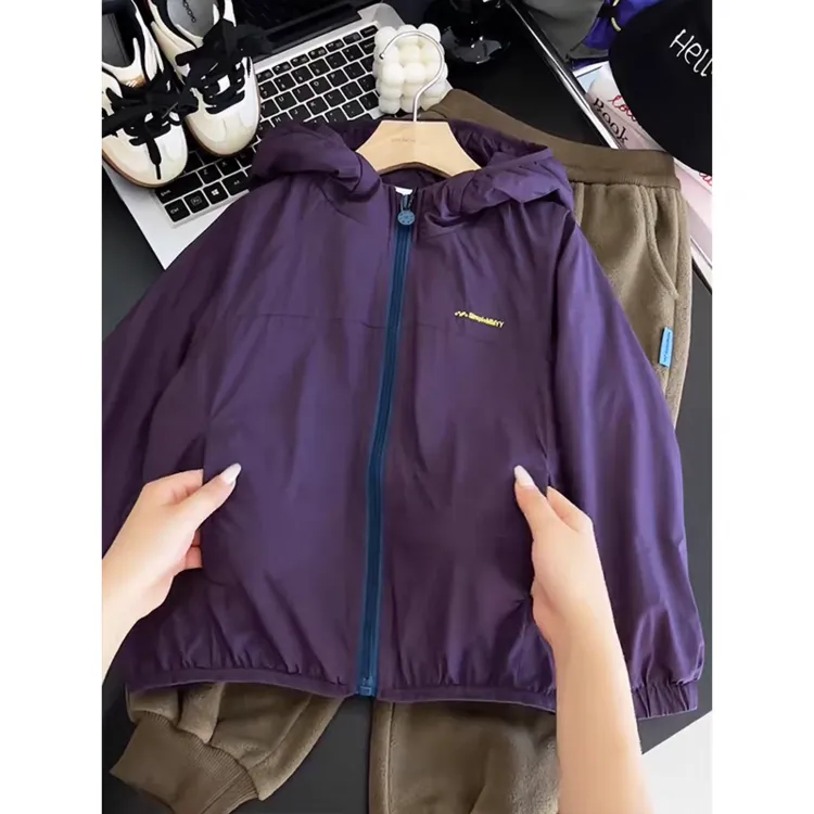 【专柜品质】【小软壳】男女童秋装防泼水撞色冲锋衣亲子装儿童外套潮