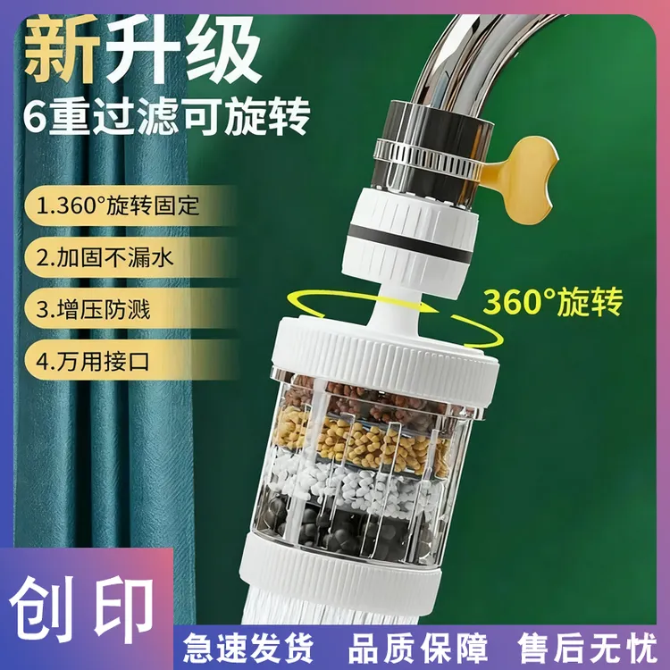 创印-厨下式可拆洗过滤防溅防水净水器净化器可拆防溅头过滤嘴