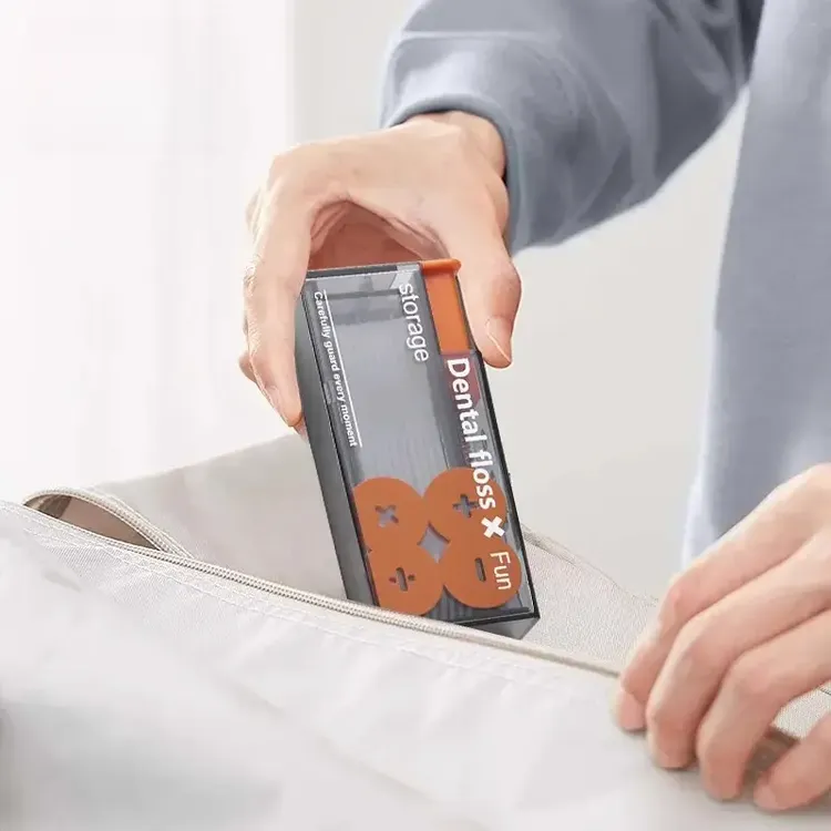 旅行10支装便携自动牙线盒一次性牙线棒随身便携盒牙签细牙线批发