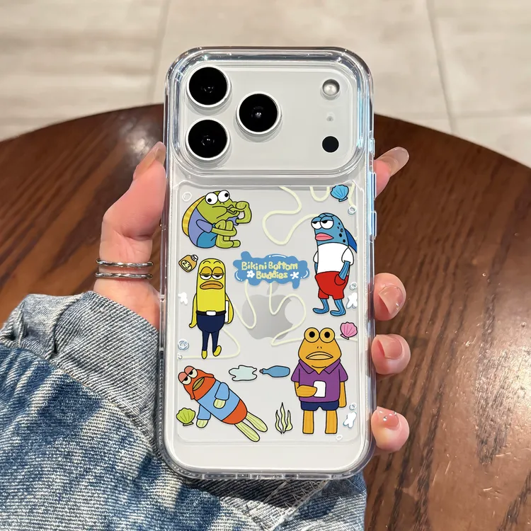 比奇堡居民适用苹果17Promax手机壳全包15/16Pro透明软12/13P防摔