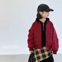 嗒囜【C位运动会】越野运动 防风保暖儿童秋冬装棒球服棉服棉衣外套