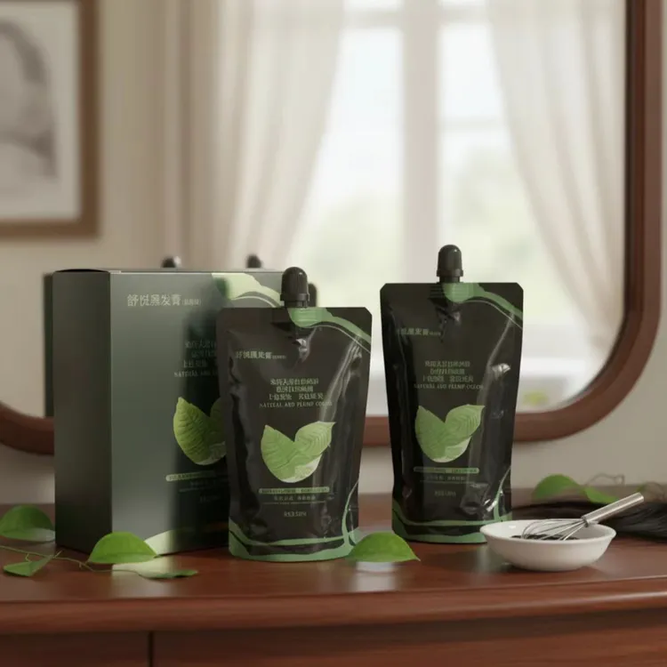 植萃香氛清水不沾显白退休职工家用黑发霜染发膏