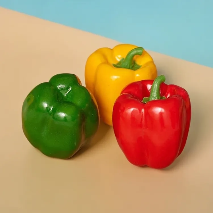 仿真蔬菜模型辣椒菜椒灯笼椒果蔬食物摆件展厅橱窗装饰拍摄道具