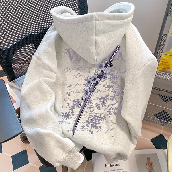 重磅500克纯棉情侣装连帽卫衣vintage秋冬季加绒加厚字母印花欧美