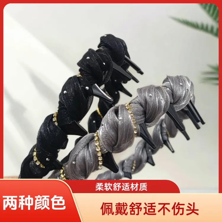 2025新款韩版洋气时尚百搭洗脸防滑超好看的发箍围梳发箍复古发箍