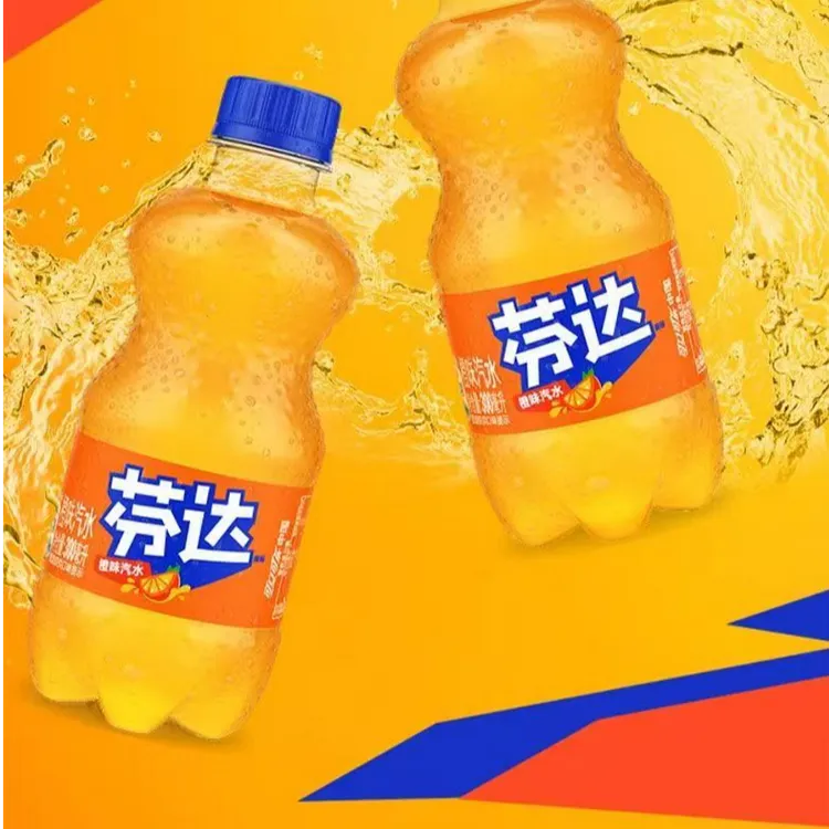 芬达汽水福利6瓶装橙味可口可乐公司出来碳酸饮料便携装