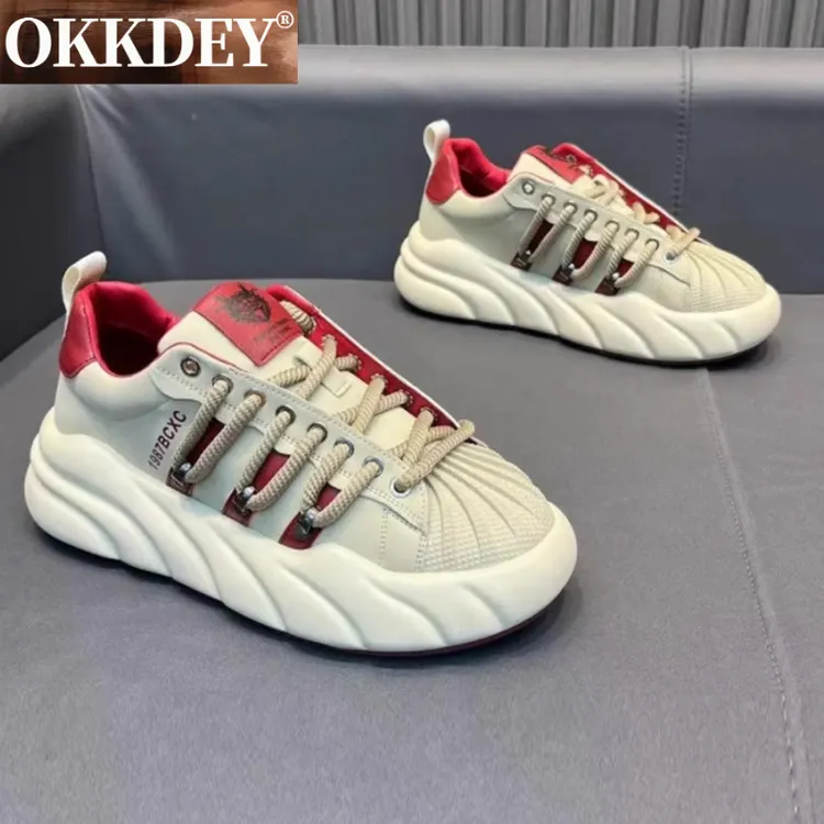 okkdey干净感痞帅男鞋夏季时尚百搭老爹鞋透气软底休闲运动鞋
