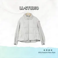 妙兮·LL冬季新款时尚宽松百搭90鸭绒设计款拼接马夹外套*20252670