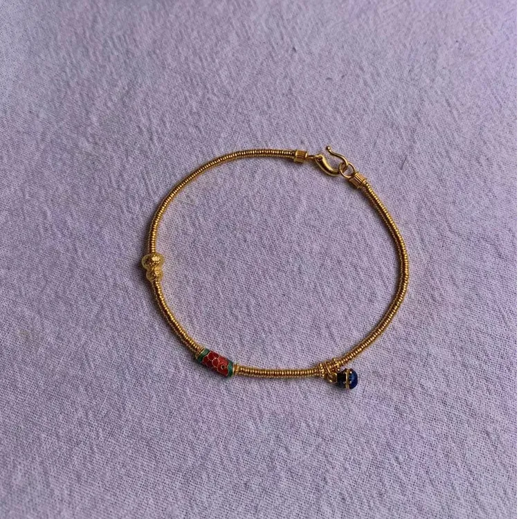 禾乐足金迷你金圈满圈手绳1.8mm/2.0mm/2.2mm合集 G0