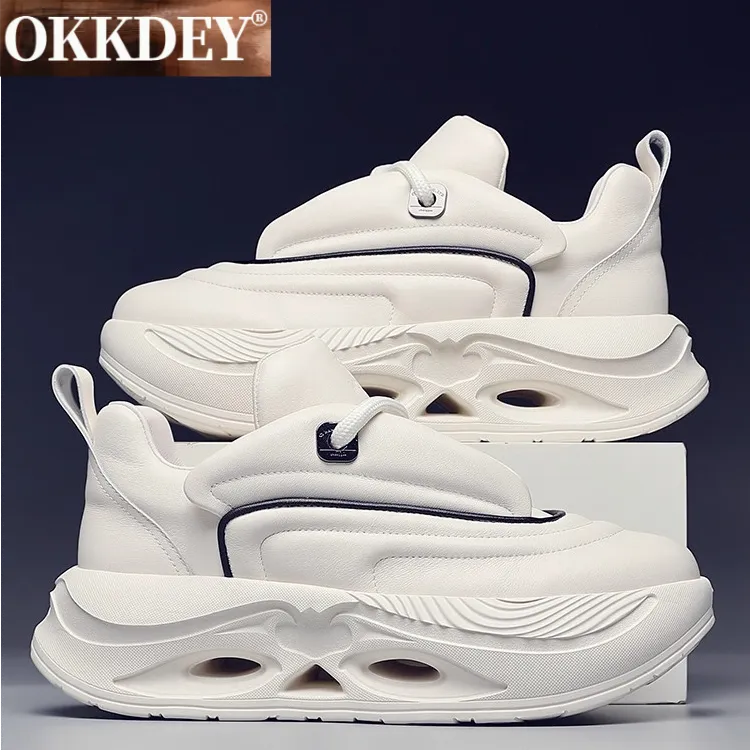okkdey厚底情侣老爹鞋男款秋冬增高面包潮鞋时尚休闲百搭运动鞋