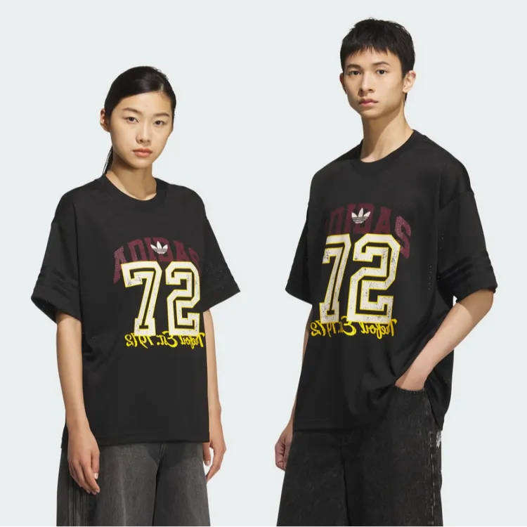 阿迪达斯 RETRO MESH TOP 情侣款运动短袖T恤KF0720