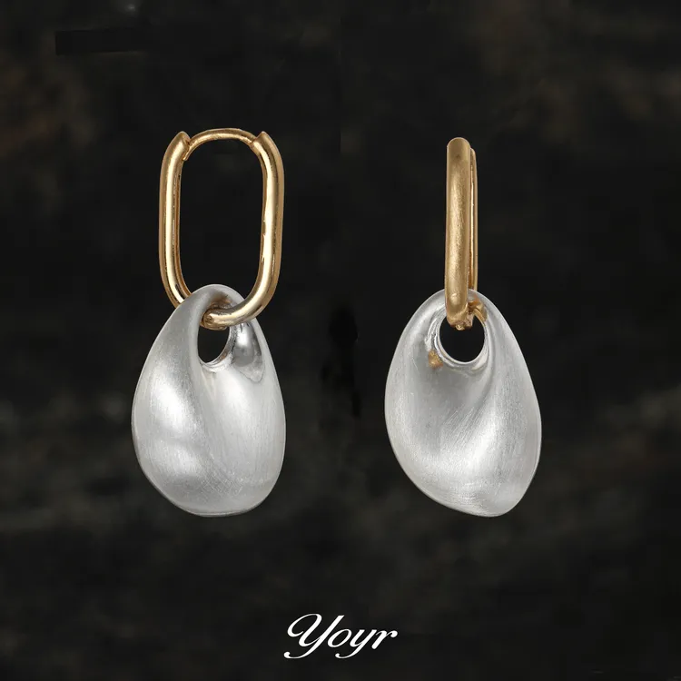 YOYR 黄铜耳饰 许我耀眼同款高品质精致高级感简约百搭耳钉