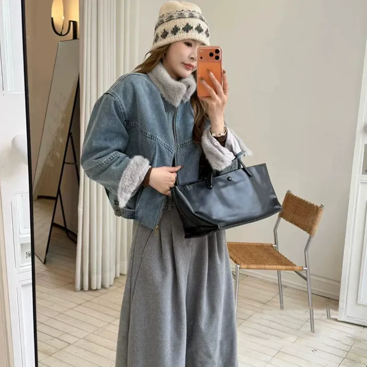 韩版时尚时尚加绒加厚棉服外套女冬季2025新款巨好看休闲保暖棉衣