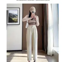 021高腰大口袋小脚哈伦裤6866