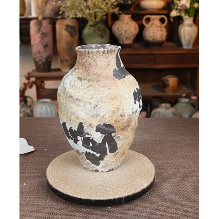 590景德镇陶瓷花瓶大气高档侘寂风花瓶插花客厅玄关摆件280*80