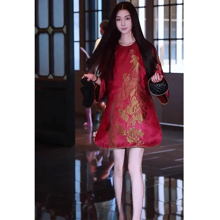 轻奢气质宽松盘扣圆领衬衫欧洲站2025秋季新款高级感中长款上衣潮