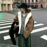赵露思“许妍 许我耀眼”同款毛毛外套韩版环保仿毛毛外套女W49301