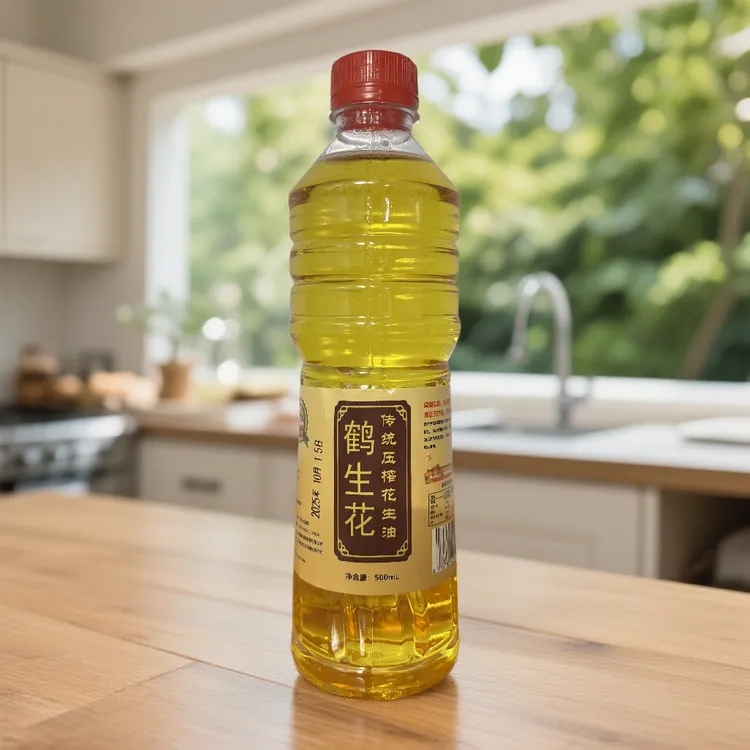 鹤生花传统压榨一级纯正花生油古法