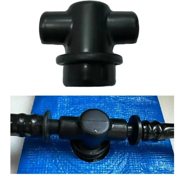 地插杆蝴蝶喷头 机器打孔专用小三通一拖二神器