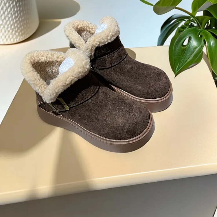 时尚雪地靴冬季保暖勃肯加厚舒适百搭女鞋