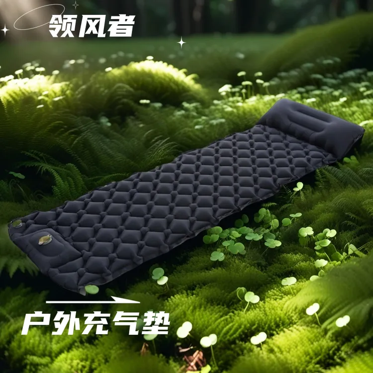 户外露营充气睡垫超轻便携防潮加厚TPU充气垫充记忆棉充气睡垫