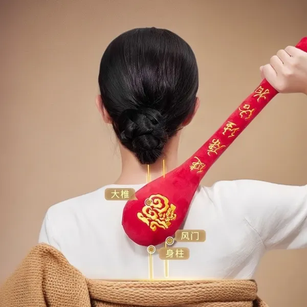 经络拍手持式按摩锤拍八虚捶敲打棒肩颈疏通经络养生锤加大号