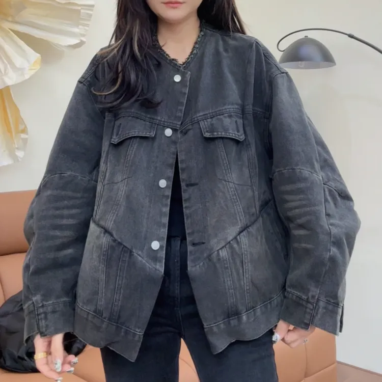 museguhui/木色古汇1905#2025春款轮廓牛仔时尚休闲外套