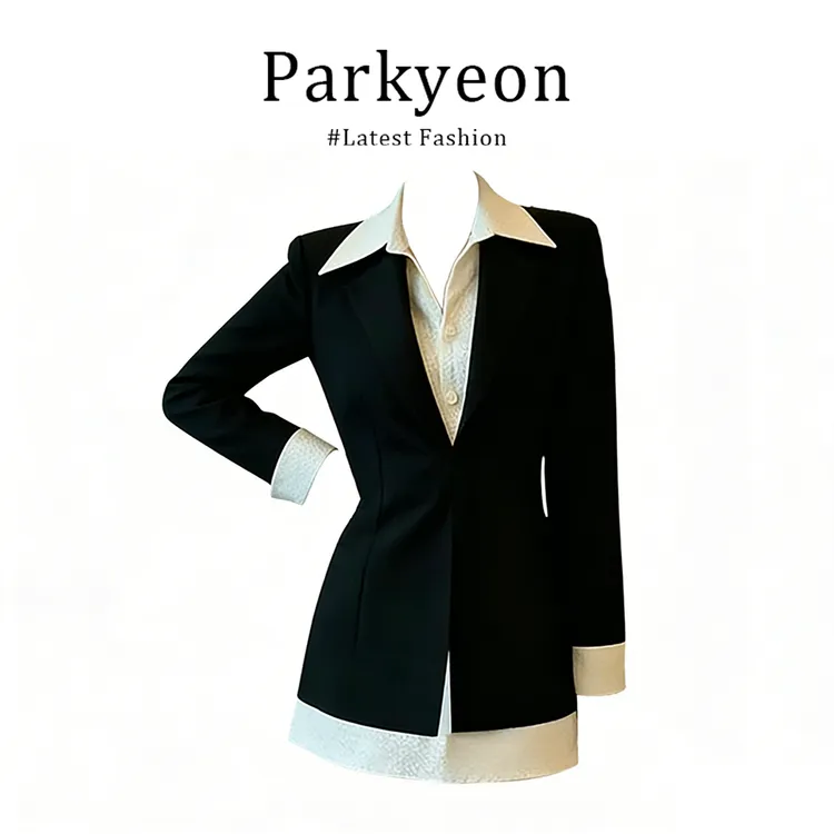 【性价比首选】出席重要场合名媛气质轻奢高级赫本风假两件连衣裙