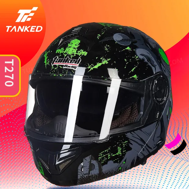 【揭面盔】TANKED摩托车仿赛踏板ADV低风噪头盔摩托新国标头盔男款