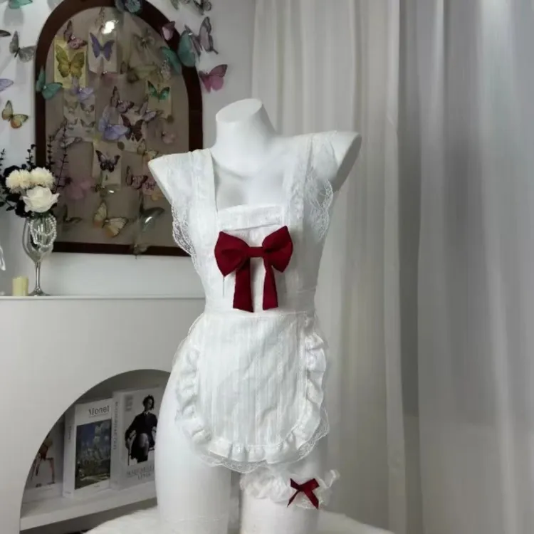 【私♥密】80-140斤连体性感蕾丝吊带睡裙约会纯欲睡裙053