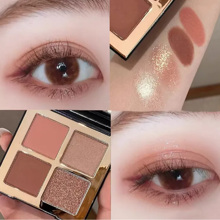 AYANAMI四色眼影盘女哑光珠光爆闪多色牛郎眼影盘推荐网红爆款