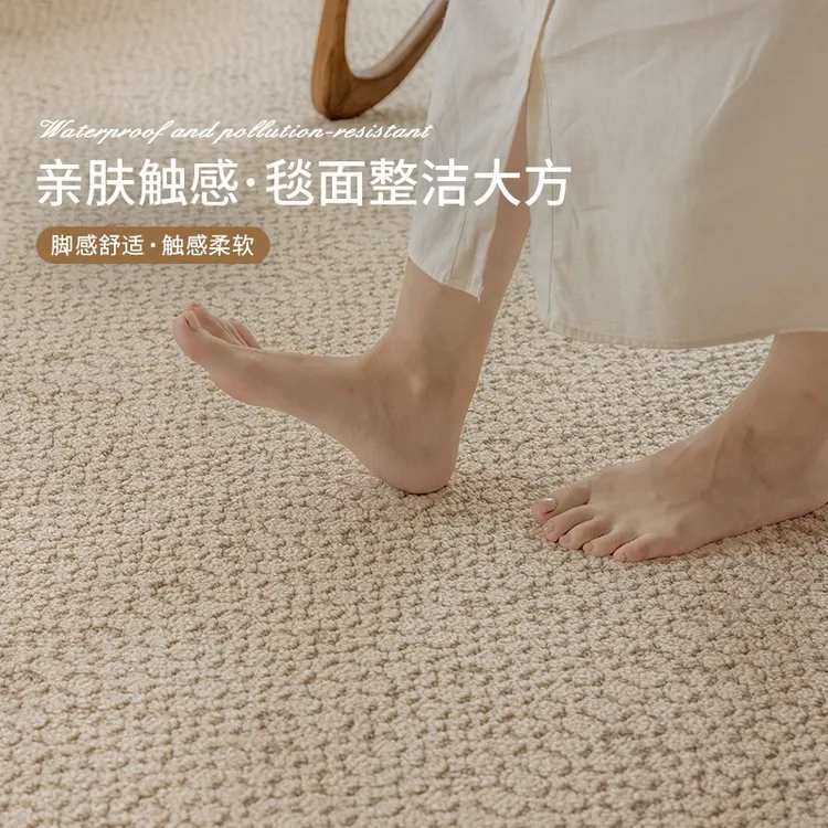中古客厅防水云朵纤维硅藻丝海藻丝现代简约风茶几地毯加厚家用
