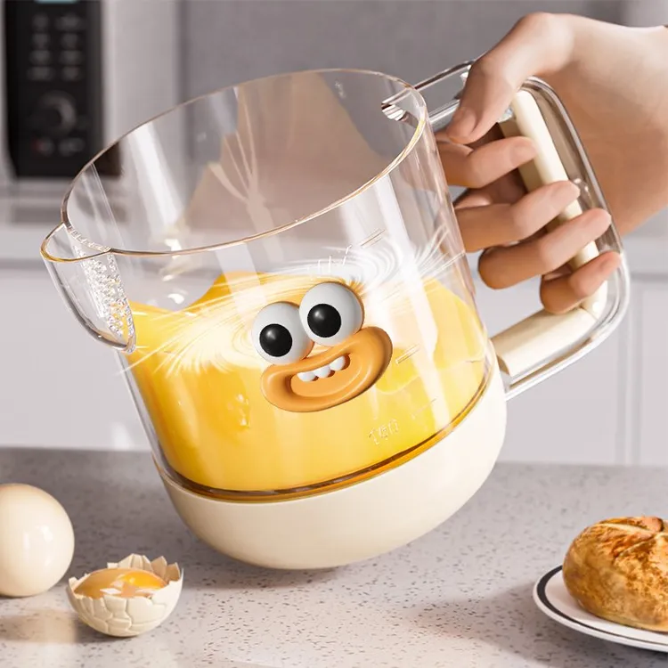 日本打蛋器半自动搅拌器多功能搅蛋杯搅奶油打发神器过滤量杯工具