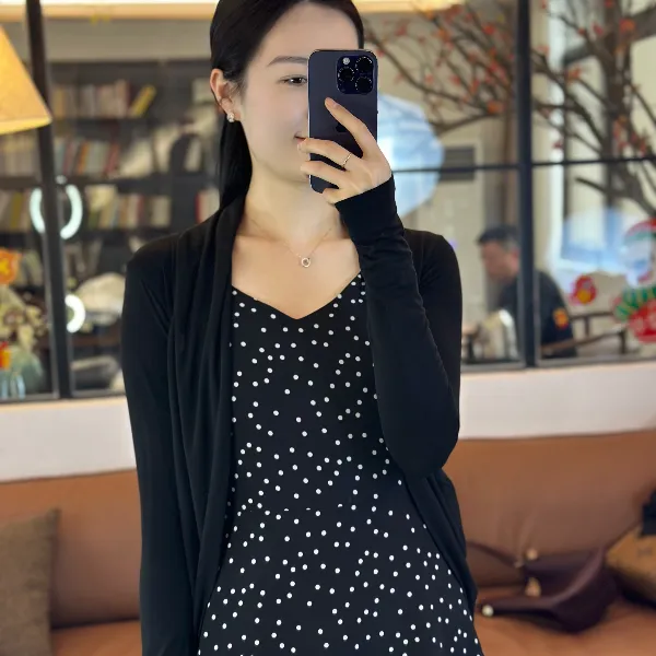 MOLANOOTD"忆兮"25春夏开衫外搭气质空调衣·百搭莫兰ML-B2503122