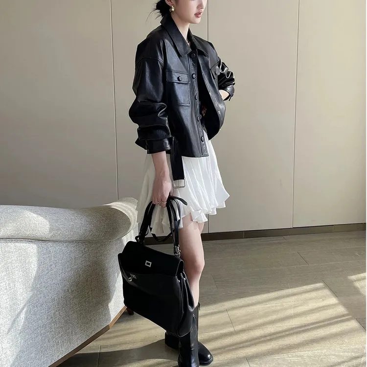 【秋冬新款】MT‘ 皮衣系列外套’  洋气皮夹克机车服外套百搭时尚