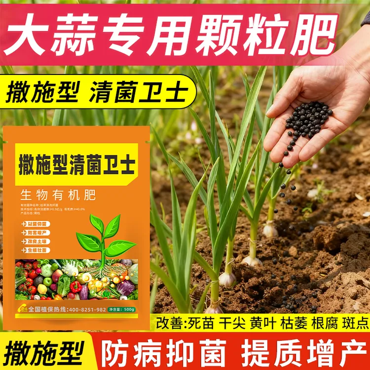 大蒜抗寒抗旱生根快壮苗稳提质增产必备大蒜专用缓释颗粒肥