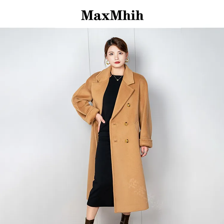 MaxMhih/MaxMhih意大利版101801经典大衣时尚秋冬山羊绒大衣官方