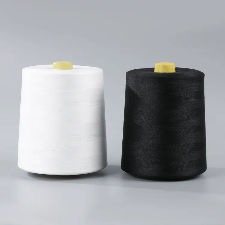 【一公斤】超大卷40/2黑白色缝纫线锁边线平车线工业高速缝纫线