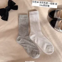【sheii苏茵茵】羊毛袜~羊毛驼绒花纱中筒羊毛袜女袜子E4142009