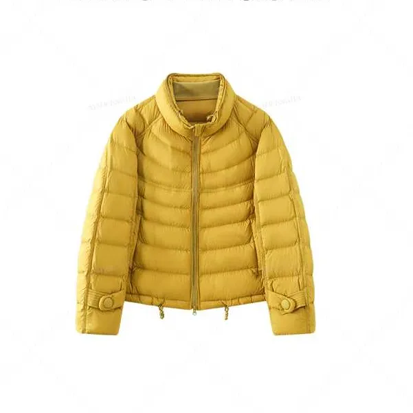 【90%白鸭绒】新款带溯源码女装时尚韩版短款立领保暖羽绒DR