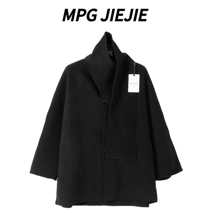 MPG JIEJIE【大女主】25秋冬大码飘带设计外套