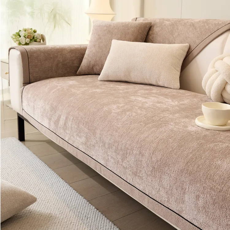 花絮防滑沙发垫加厚绒感坐垫四季通用高端简约沙发套罩盖布巾防猫