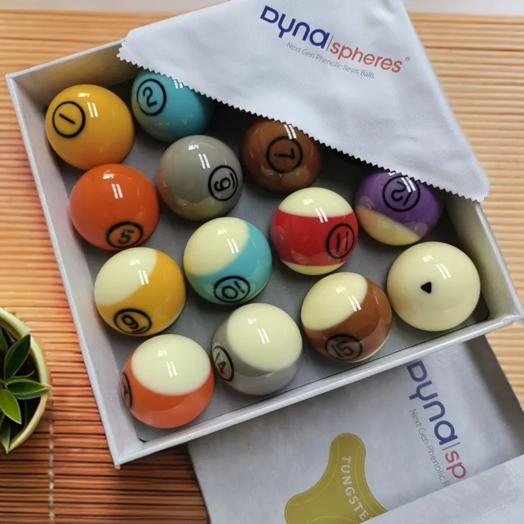 黛纳斯菲彩金组标准美式中式黑八桌球子