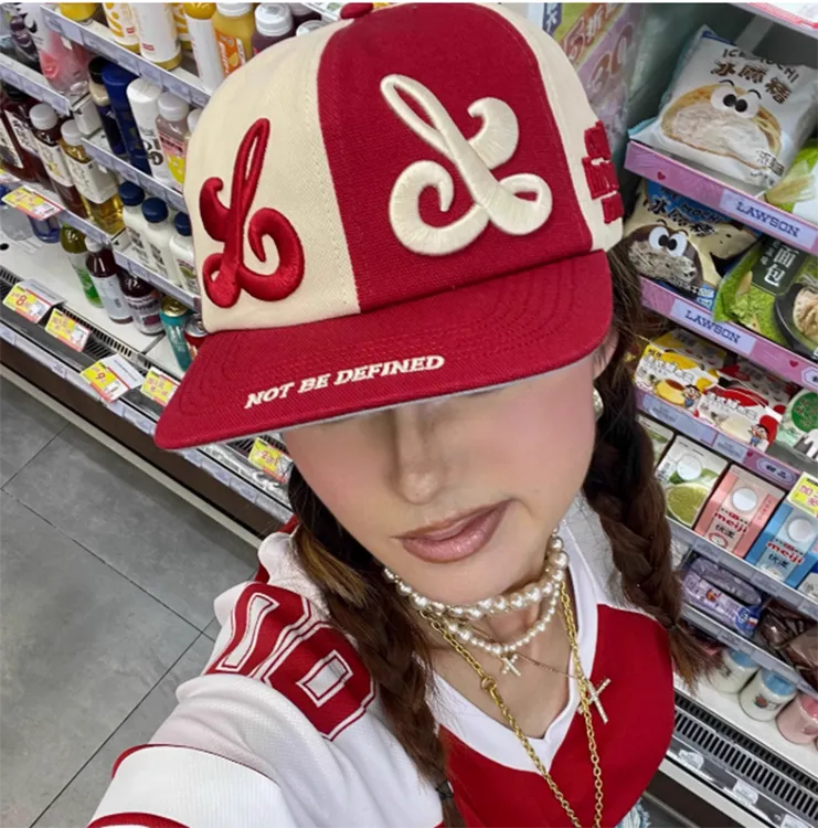 美式重工嘻哈潮牌棒球帽男女大头围平沿鸭舌帽个性街头小众帽子潮