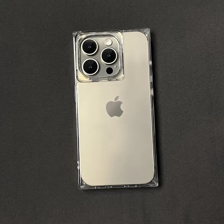 欧克里里冰晶方块透明壳适用苹果16pro/15promax14手机壳iPhone13